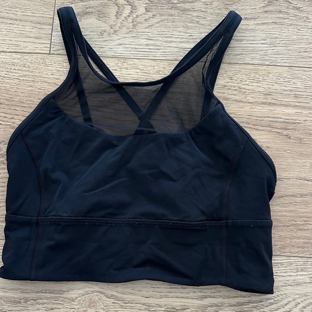 Lululemon clip in long line bra sz 6
